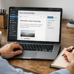 Imagen del curso gratis WordPress sin código: estructura, temas, plugins y mantenimiento básico