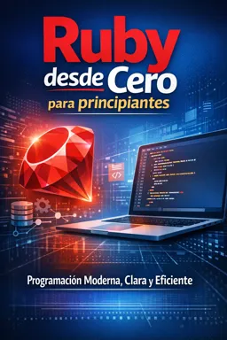 Portada de libro electrónico gratuitaRuby desde Cero para principiantes: Programación Moderna, Clara y Eficiente