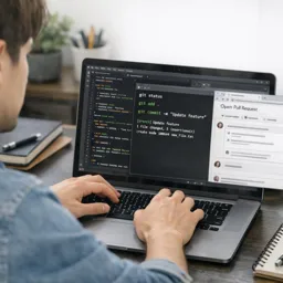 Imagen del curso gratis Git y GitHub para programadores principiantes: control de versiones para proyectos
