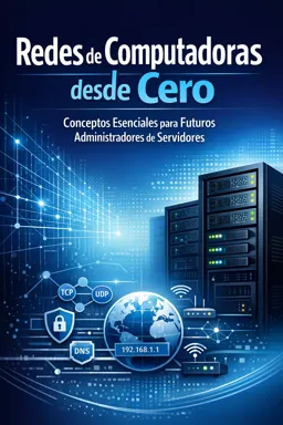 Portada de libro electrónico gratuitaRedes de Computadoras desde Cero: Conceptos Esenciales para Futuros Administradores de Servidores