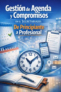 Portada de libro electrónico gratuitaGestión de Agenda y Compromisos en el Secretariado: De Principiante a Profesional