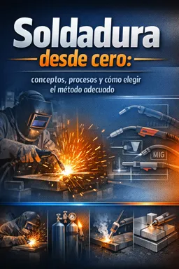 Portada de libro electrónico gratuitaSoldadura desde cero: conceptos, procesos y cómo elegir el método adecuado