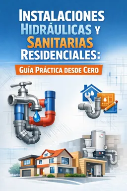 Portada de libro electrónico gratuitaInstalaciones Hidráulicas y Sanitarias Residenciales: Guía Práctica desde Cero