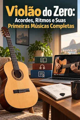 Capa do Ebook gratuito Violão do Zero: Acordes, Ritmos e Suas Primeiras Músicas Completas