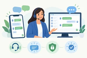 Atendimento ao cliente por WhatsApp e chat